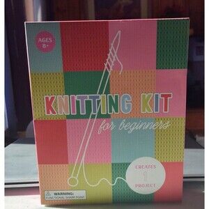 Knitting Kit for Beginners, All-inclusive kit, Learn to Knit a Small Bag-New